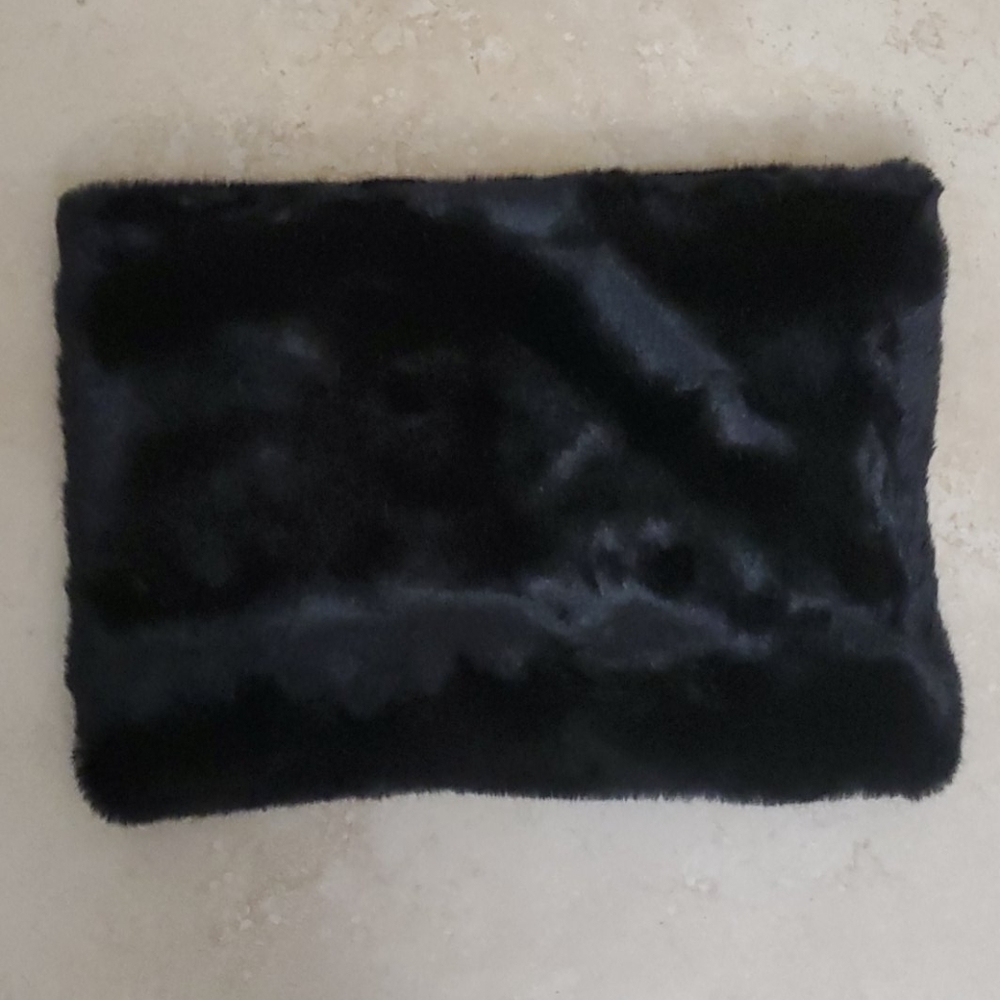 Faux fur infinity scarf